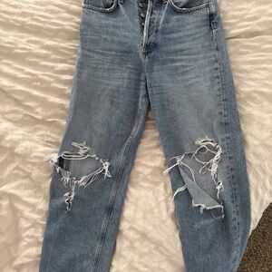 Agolde Light Blue Distressed Women’s Jeans
